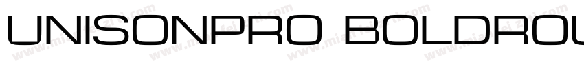 UnisonPro BoldRoundItalic字体转换